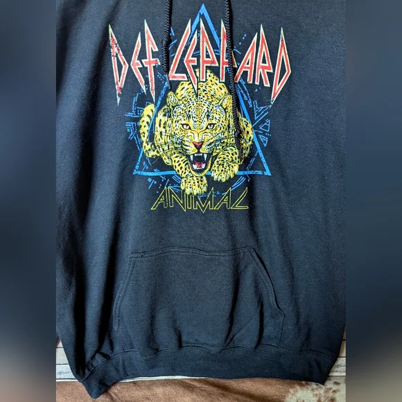 New Def Leppard Black Heavy Sweatshirt - Picture 4 of 14